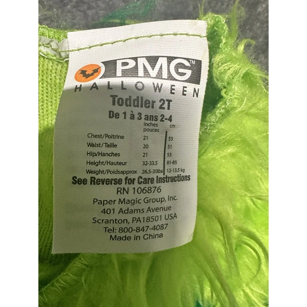 Yo Gabba Gabba Brobee Deluxe Toddler 2T Hat Mittens Full Costume Set Halloween